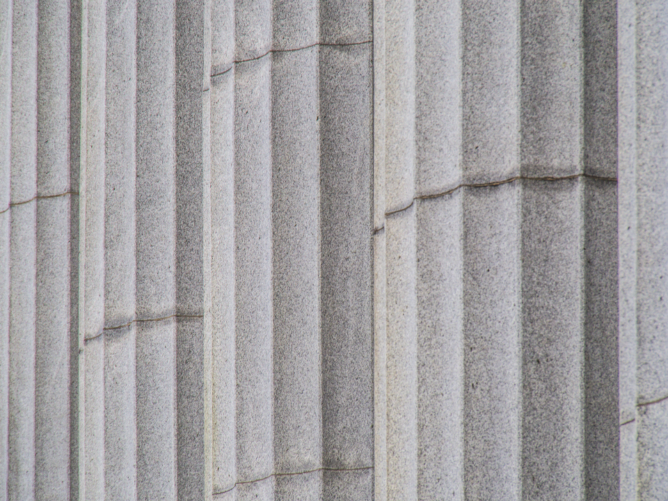 Courthouse exterior with stone columns